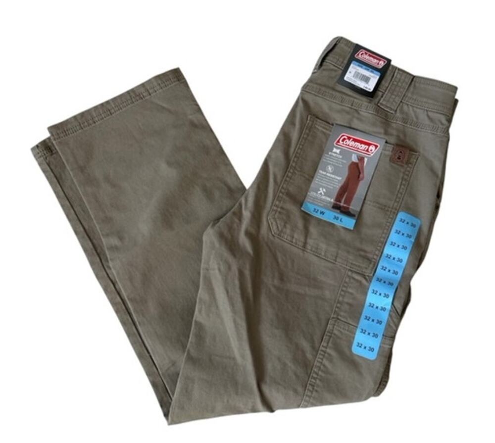 Coleman Khaki Cargo Utility Work Pants - Size 32x30 - NWT
